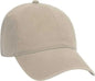 OTTO 18-692 Deluxe Garment Washed Cotton Twill Low Profile Pro Style Unstructured Soft Crown Cap - Khaki - Khaki