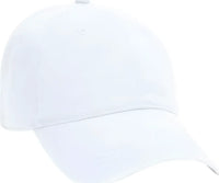 OTTO 18-692 Deluxe Garment Washed Cotton Twill Low Profile Pro Style Unstructured Soft Crown Cap - White - White