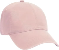 OTTO 18-692 Deluxe Garment Washed Cotton Twill Low Profile Pro Style Unstructured Soft Crown Cap - Soft Pink - Pink