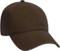 OTTO 18-692 Deluxe Garment Washed Cotton Twill Low Profile Pro Style Unstructured Soft Crown Cap - Dark Brown - Brown