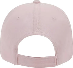 OTTO 18-692 Deluxe Garment Washed Cotton Twill Low Profile Pro Style Unstructured Soft Crown Cap - Soft Pink - Pink