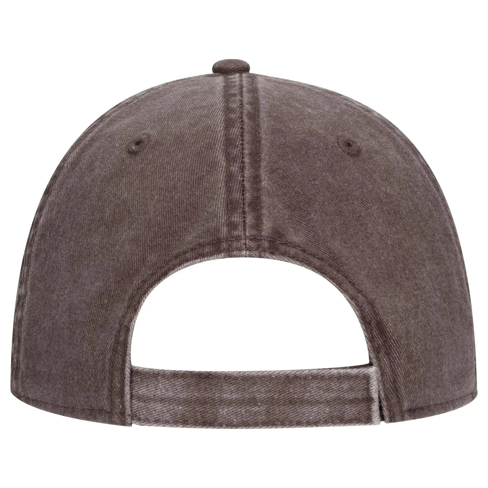 OTTO 18-711 6 Panel Low Profile Dad Cap - Dk. Brown - Dk. Brown / 6 1/2’’ - 7 5/8’’