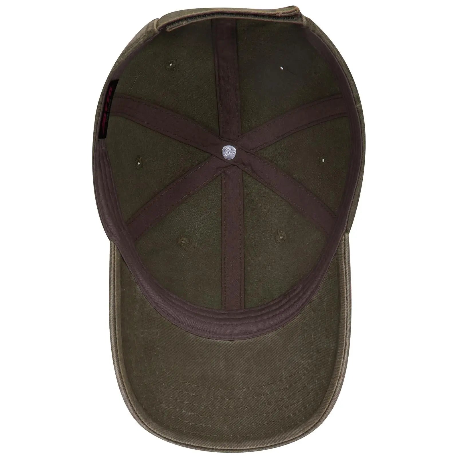 OTTO 18-711 6 Panel Low Profile Dad Cap - Dk. Ol. Green - Dk. Ol. Green / 6 1/2’’ - 7 5/8’’