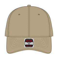OTTO 18-711 6 Panel Low Profile Dad Cap - Khaki - Khaki / 6 1/2’’ - 7 5/8’’