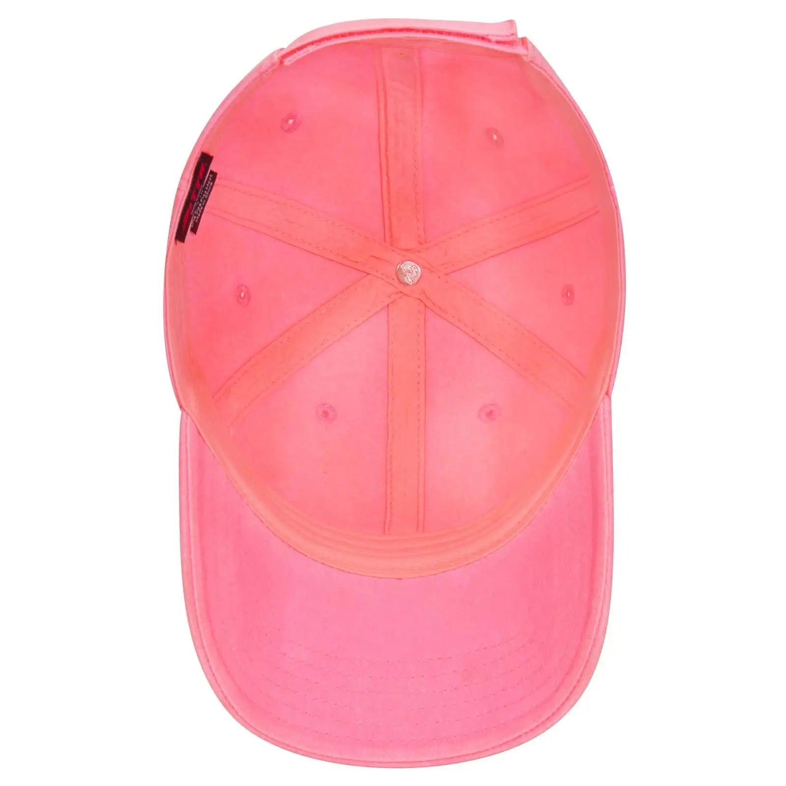 OTTO 18-711 6 Panel Low Profile Dad Cap - Pink - Pink / 6 1/2’’ - 7 5/8’’