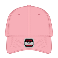 OTTO 18-711 6 Panel Low Profile Dad Cap - Pink - Pink / 6 1/2’’ - 7 5/8’’