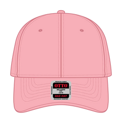 OTTO 18-711 6 Panel Low Profile Dad Cap - Pink - Pink / 6 1/2’’ - 7 5/8’’