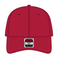 OTTO 18-711 6 Panel Low Profile Dad Cap - Red - Red / 6 1/2’’ - 7 5/8’’