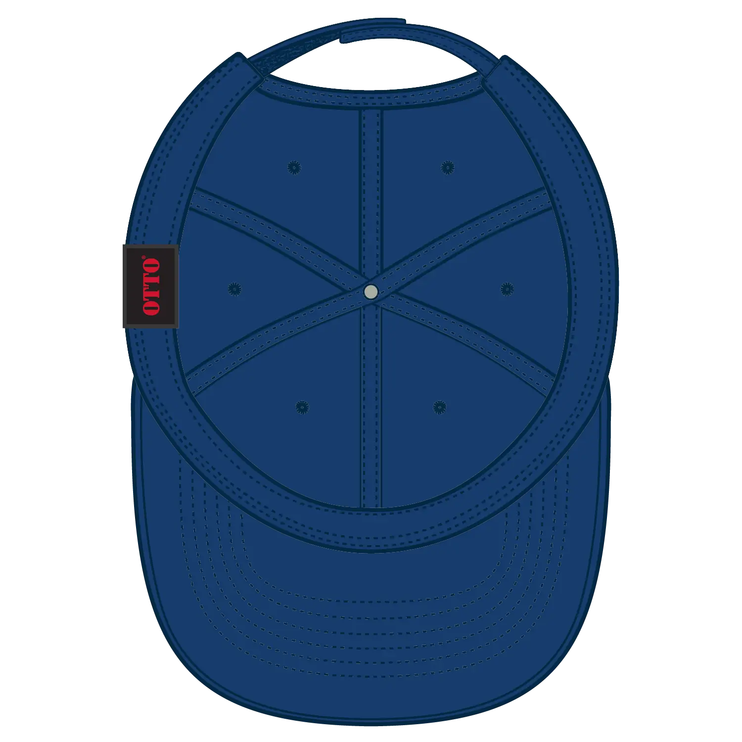 OTTO 18-711 6 Panel Low Profile Dad Cap - Royal - Royal / 6 1/2’’ - 7 5/8’’