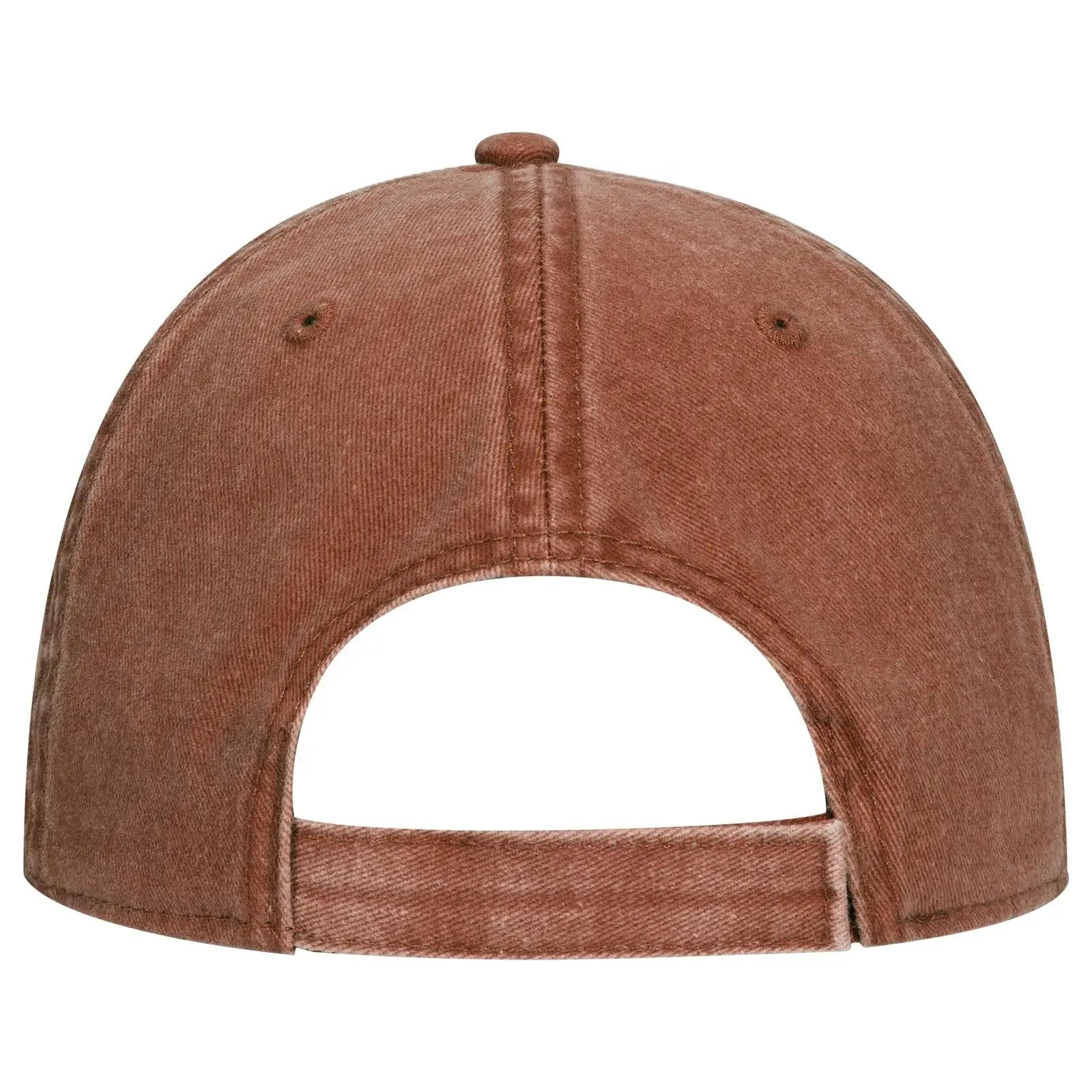 OTTO 18-711 6 Panel Low Profile Dad Cap - Tx. Orange - Tx. Orange / 6 1/2’’ - 7 5/8’’