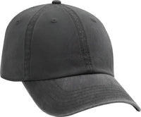 OTTO 18-711 Superior Washed Pigment Dyed Cotton Twill Low Profile Pro Style Cap - Charcoal Gray - Dark Gray / One Size