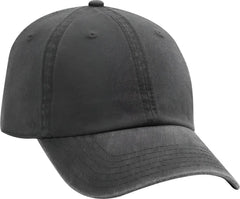 OTTO 18-711 Superior Washed Pigment Dyed Cotton Twill Low Profile Pro Style Cap - Charcoal Gray - Dark Gray / One Size