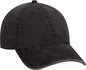 OTTO 18-711 Superior Washed Pigment Dyed Cotton Twill Low Profile Pro Style Cap - Black - Black / One Size Fits Most