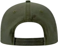 OTTO 18-711 Superior Washed Pigment Dyed Cotton Twill Low Profile Pro Style Cap - Dark Olive Green - Olive / One Size