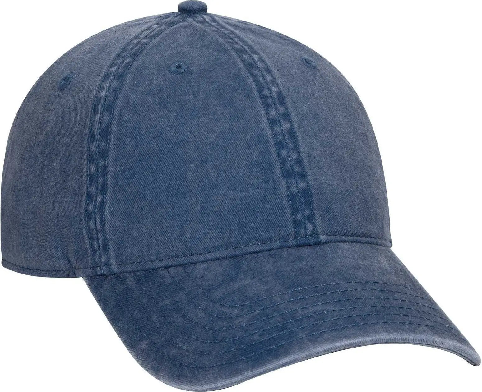 OTTO 18-711 Superior Washed Pigment Dyed Cotton Twill Low Profile Pro Style Cap - Navy - Navy / One Size Fits Most