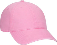 OTTO 18-711 Superior Washed Pigment Dyed Cotton Twill Low Profile Pro Style Cap - Pink - Pink / One Size Fits Most