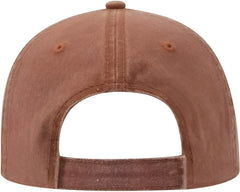 OTTO 18-711 Superior Washed Pigment Dyed Cotton Twill Low Profile Pro Style Cap - Texas Orange - Texas Orange