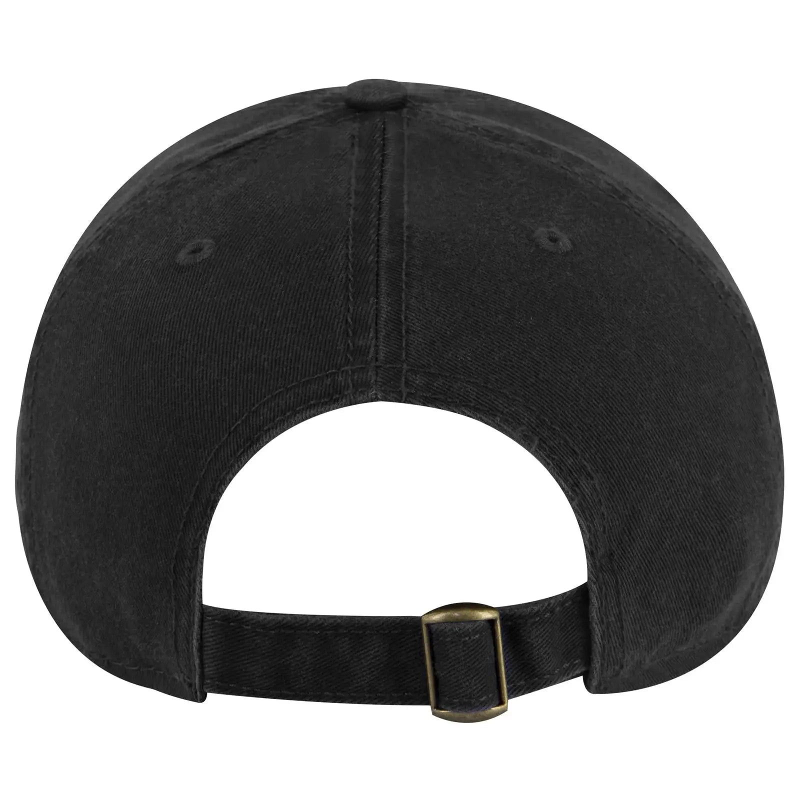 OTTO 18-772 6 Panel Low Profile Dad Cap - Black