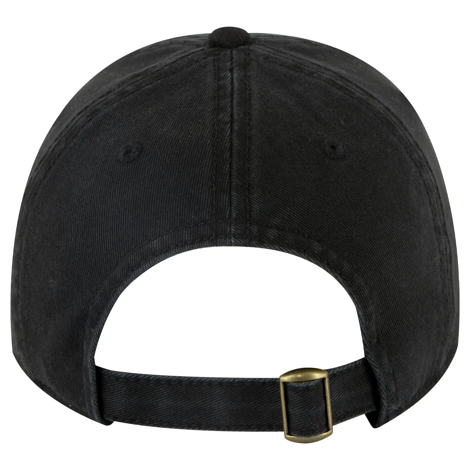 OTTO 18-772 6 Panel Low Profile Dad Cap - Black