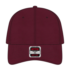 OTTO 18-772 6 Panel Low Profile Dad Cap - Burg. Marn - Burg. Marn / 6 1/2’’ - 7 5/8’’