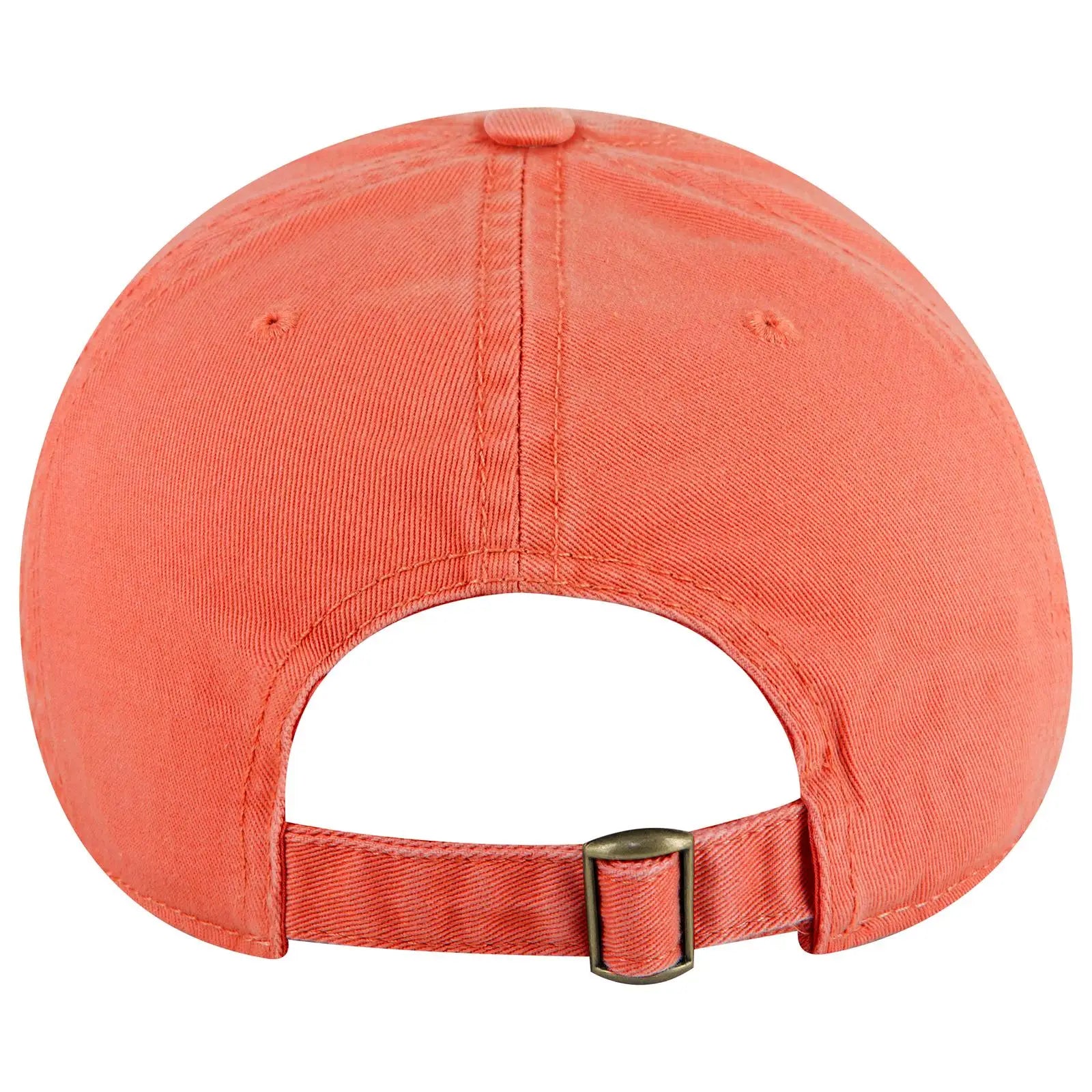 OTTO 18-772 6 Panel Low Profile Dad Cap - Coral - Coral / 6 1/2’’ - 7 5/8’’