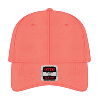 OTTO 18-772 6 Panel Low Profile Dad Cap - Coral - Coral / 6 1/2’’ - 7 5/8’’