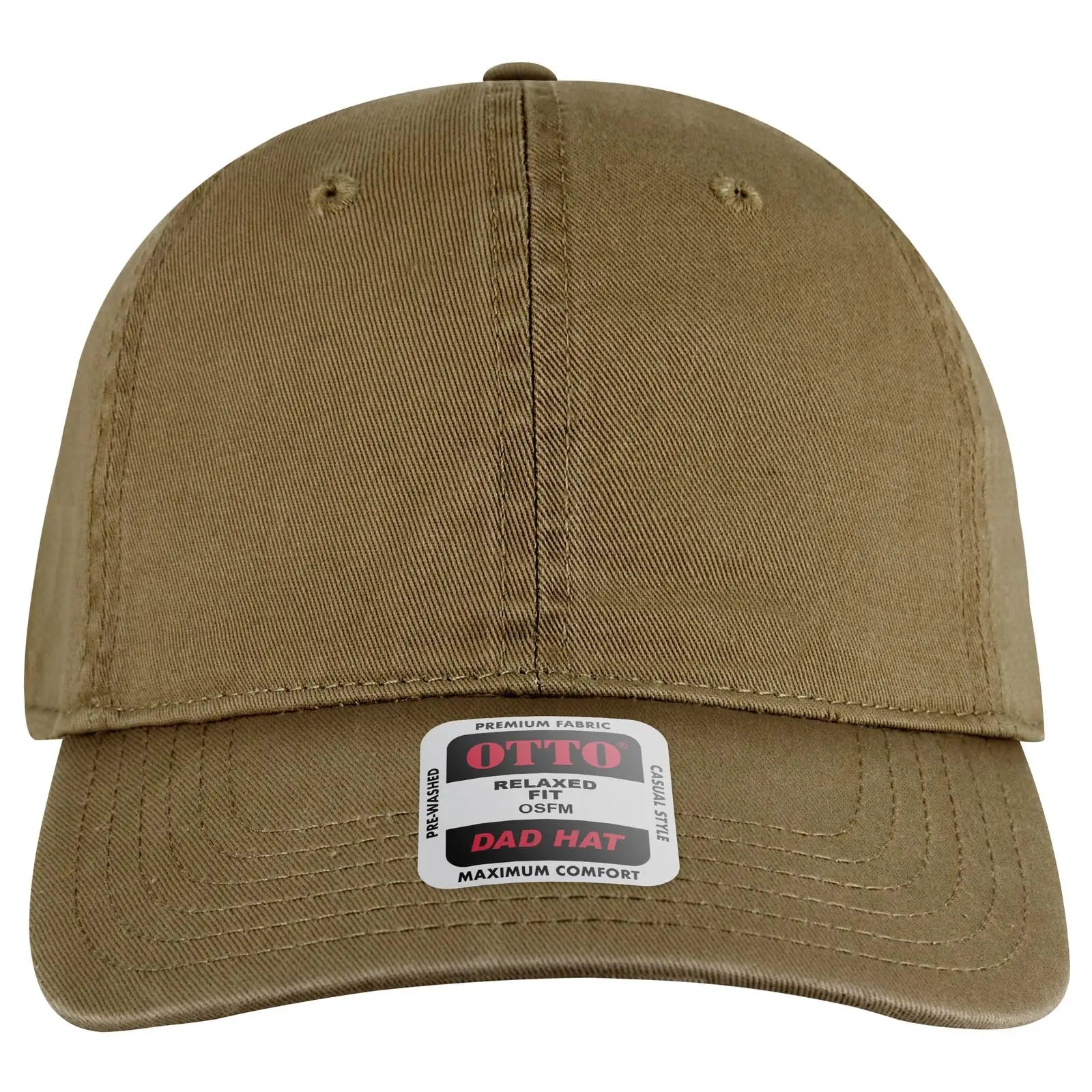 OTTO 18-772 6 Panel Low Profile Dad Cap - Coyote Brown - Coyote Brown / 6 1/2’’ - 7 5/8’’