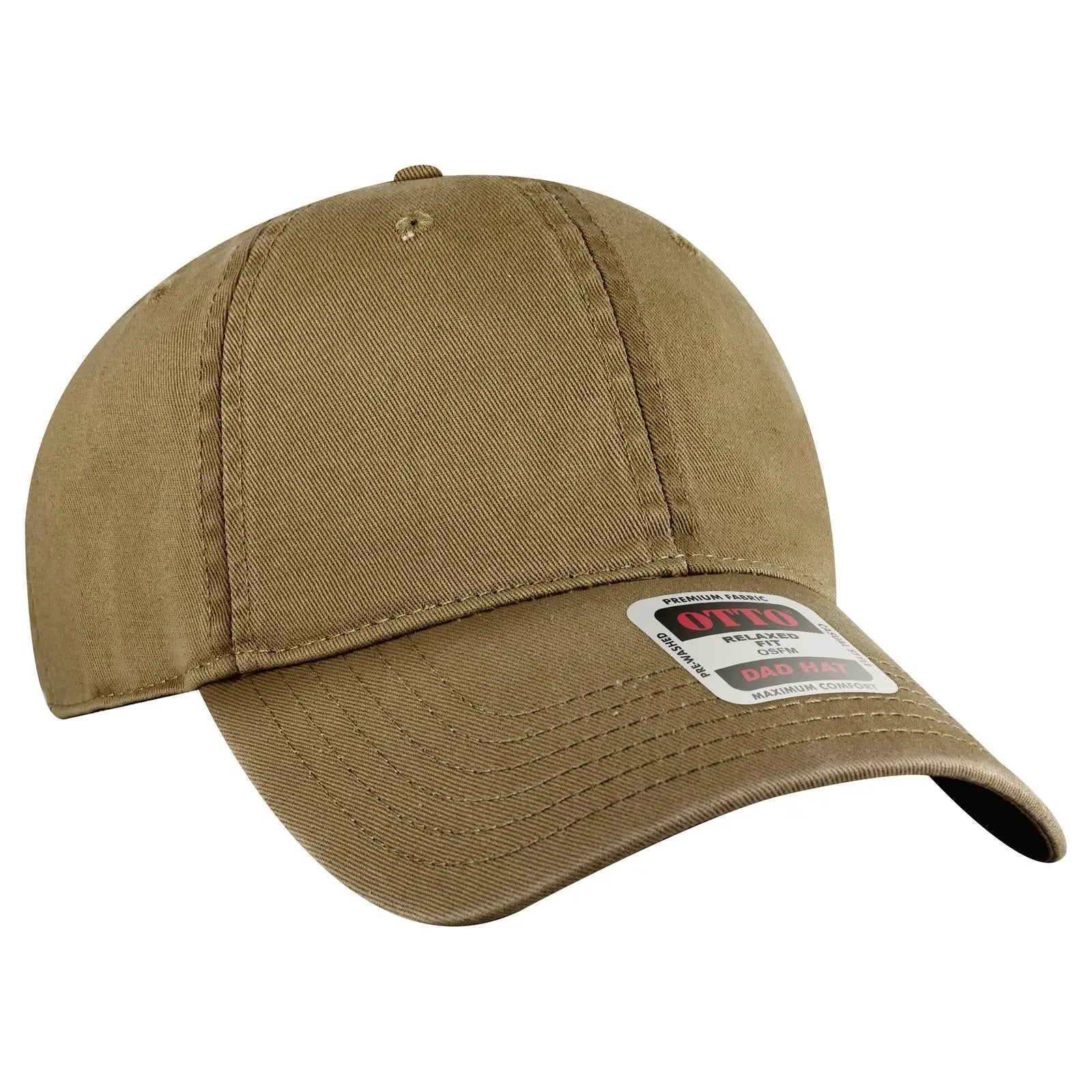 OTTO 18-772 6 Panel Low Profile Dad Cap - Coyote Brown - Coyote Brown / 6 1/2’’ - 7 5/8’’