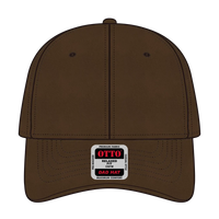 OTTO 18-772 6 Panel Low Profile Dad Cap - Dk. Brown - Dk. Brown / 6 1/2’’ - 7 5/8’’