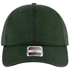 OTTO 18-772 6 Panel Low Profile Dad Cap - Dk. Green - Dk. Green / 6 1/2’’ - 7 5/8’’