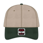 OTTO 18-772 6 Panel Low Profile Dad Cap - Dk.Grn/Kha - Dk.Grn/Kha / 6 1/2’’ - 7 5/8’’