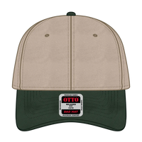OTTO 18-772 6 Panel Low Profile Dad Cap - Dk.Grn/Kha - Dk.Grn/Kha / 6 1/2’’ - 7 5/8’’