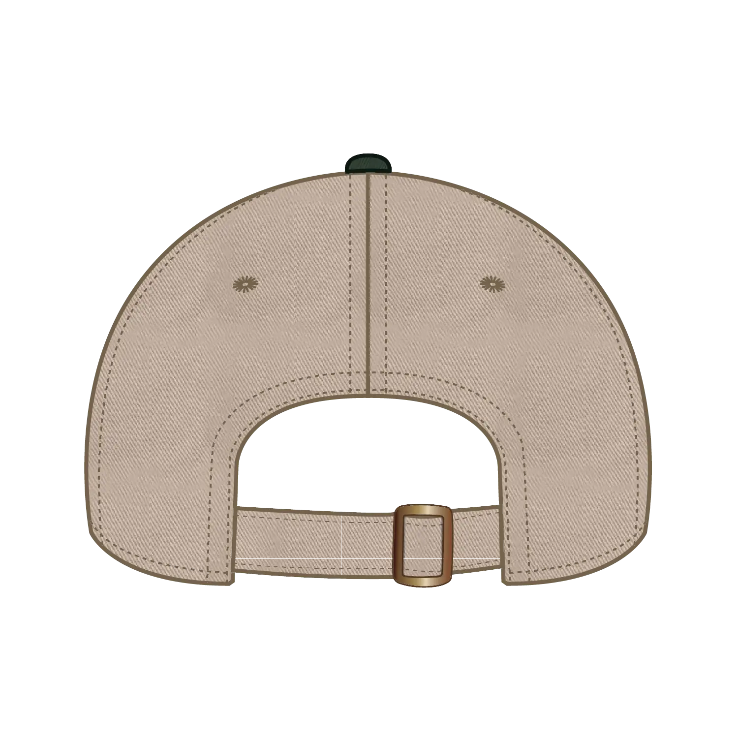 OTTO 18-772 6 Panel Low Profile Dad Cap - Dk.Grn/Kha - Dk.Grn/Kha / 6 1/2’’ - 7 5/8’’