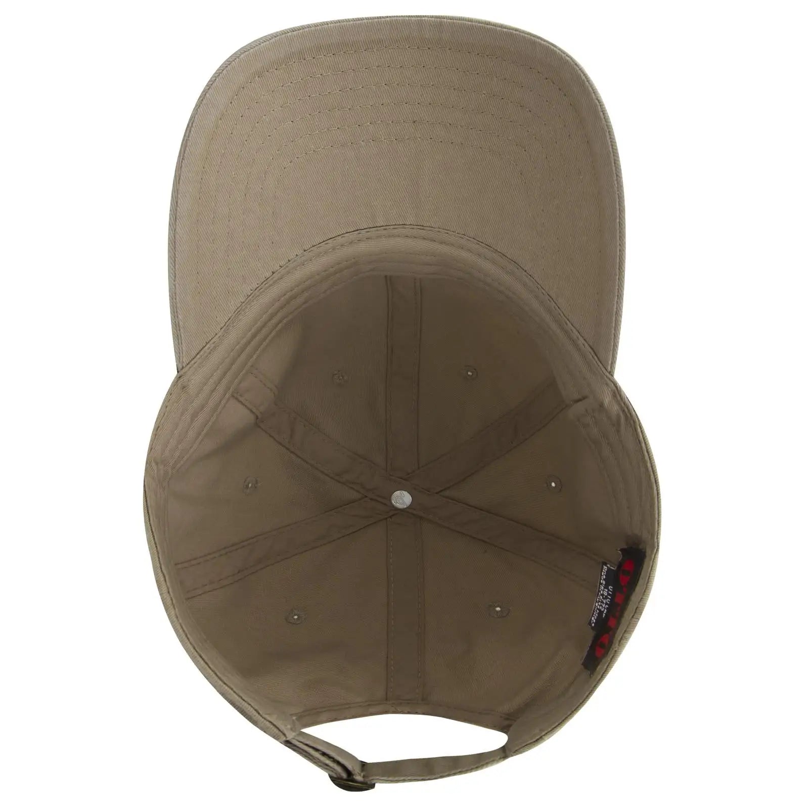 OTTO 18-772 6 Panel Low Profile Dad Cap - Dk. Khaki - Dk. Khaki / 6 1/2’’ - 7 5/8’’