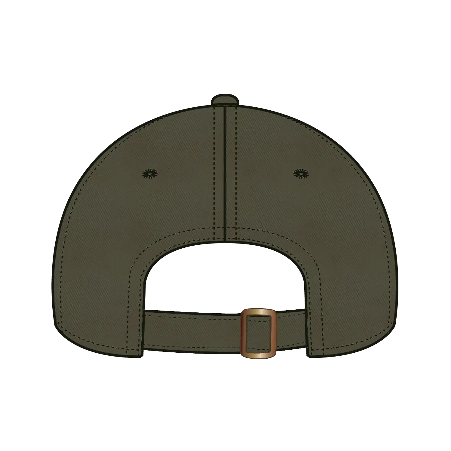 OTTO 18-772 6 Panel Low Profile Dad Cap - Dk. Ol. Green - Dk. Ol. Green / 6 1/2’’ - 7 5/8’’