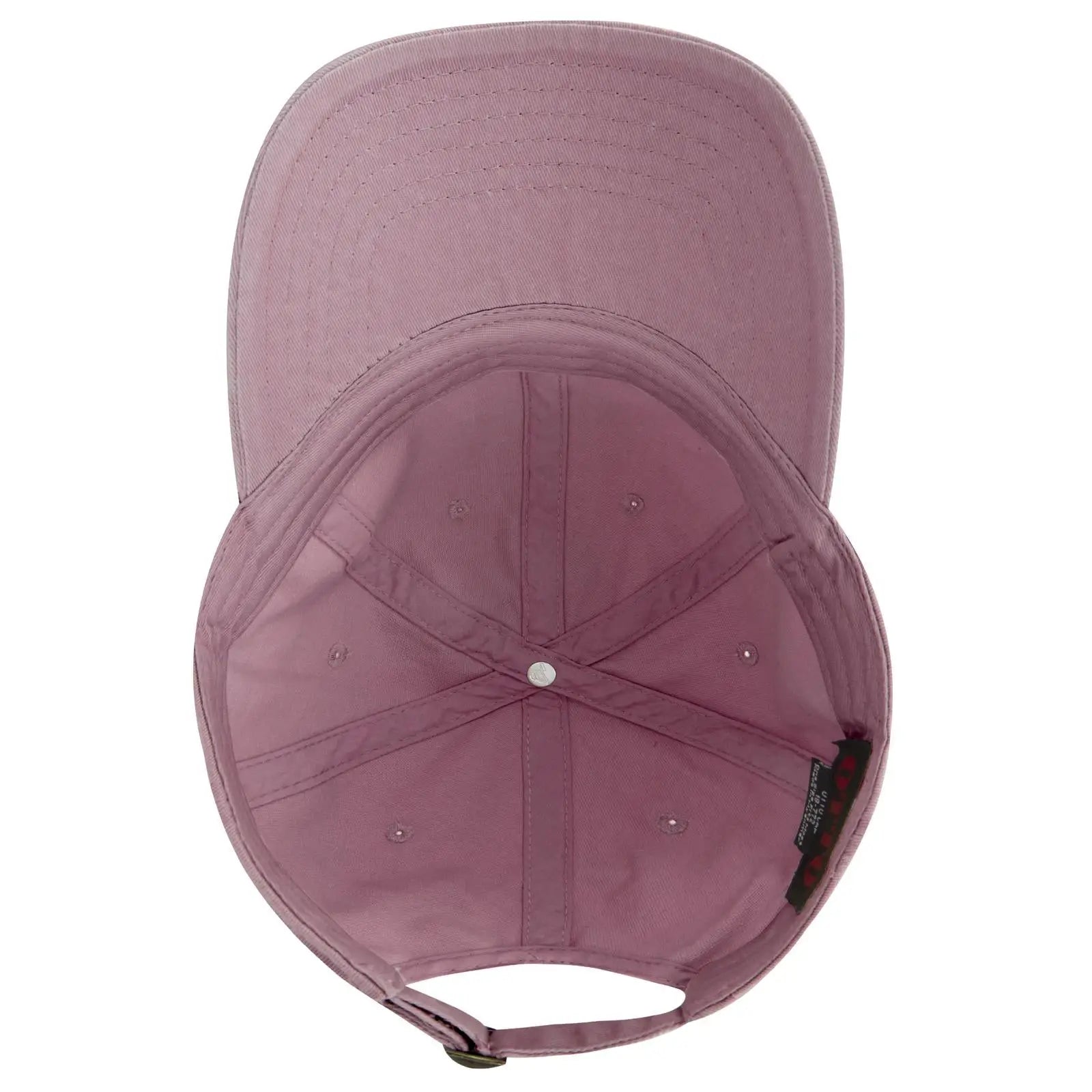 OTTO 18-772 6 Panel Low Profile Dad Cap - Dusty Rose - Dusty Rose / 6 1/2’’ - 7 5/8’’