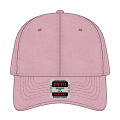 OTTO 18-772 6 Panel Low Profile Dad Cap - Dusty Rose - Dusty Rose / 6 1/2’’ - 7 5/8’’