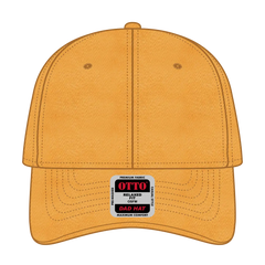 OTTO 18-772 6 Panel Low Profile Dad Cap - Gold - Gold / 6 1/2’’ - 7 5/8’’