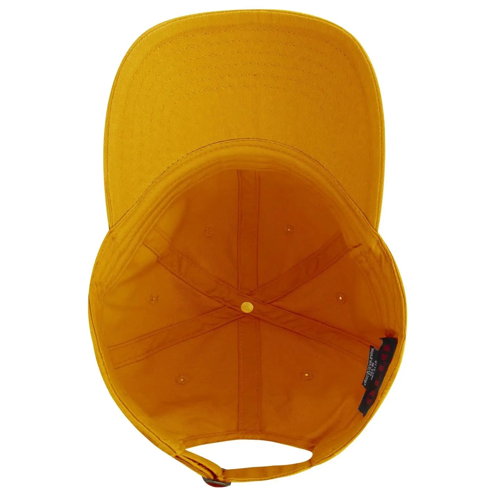 OTTO 18-772 6 Panel Low Profile Dad Cap - Gold - Gold / 6 1/2’’ - 7 5/8’’