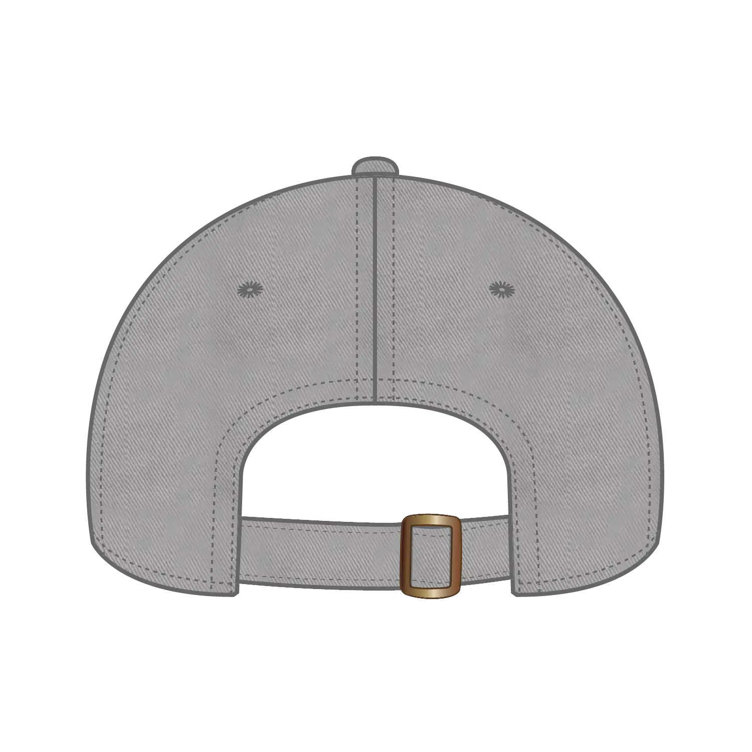 OTTO 18-772 6 Panel Low Profile Dad Cap - Gray - Gray / 6 1/2’’ - 7 5/8’’