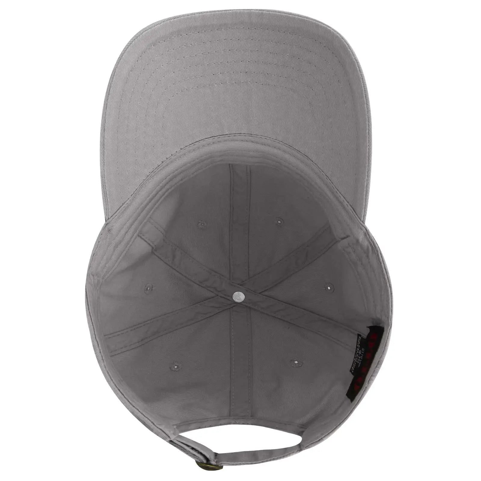 OTTO 18-772 6 Panel Low Profile Dad Cap - Gray - Gray / 6 1/2’’ - 7 5/8’’