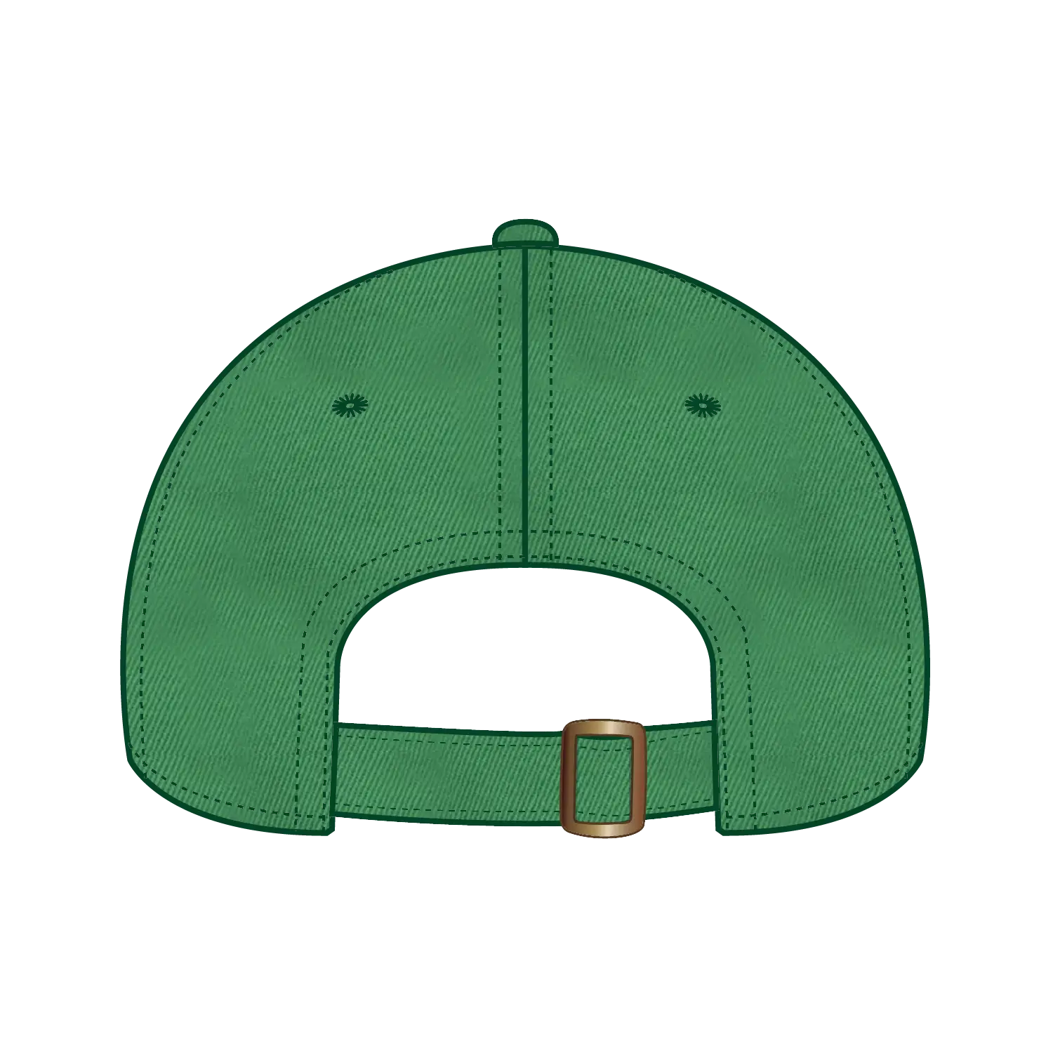 OTTO 18-772 6 Panel Low Profile Dad Cap - Kelly - Kelly / 6 1/2’’ - 7 5/8’’