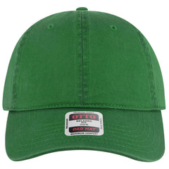 OTTO 18-772 6 Panel Low Profile Dad Cap - Kelly - Kelly / 6 1/2’’ - 7 5/8’’