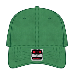 OTTO 18-772 6 Panel Low Profile Dad Cap - Kelly - Kelly / 6 1/2’’ - 7 5/8’’