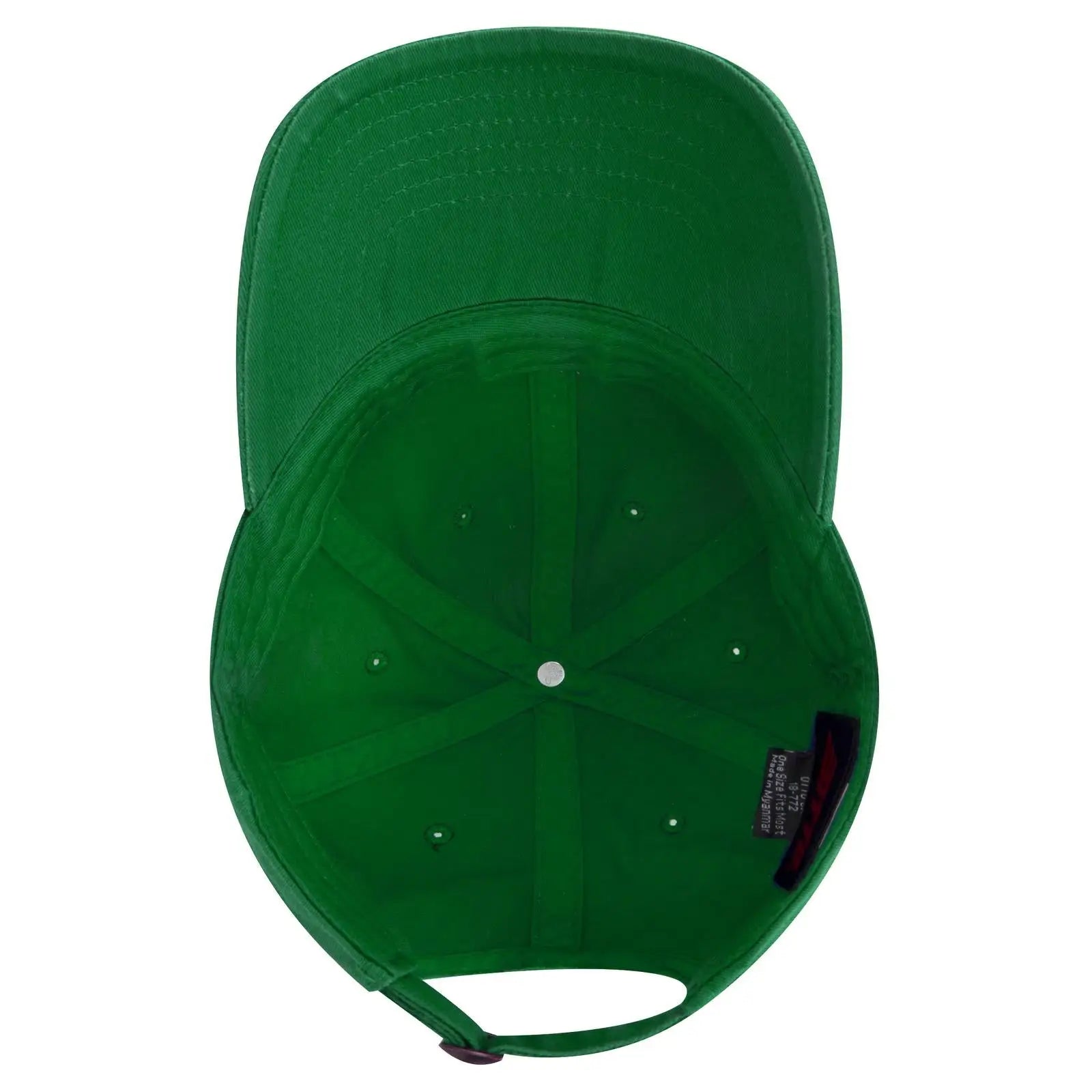 OTTO 18-772 6 Panel Low Profile Dad Cap - Kelly - Kelly / 6 1/2’’ - 7 5/8’’