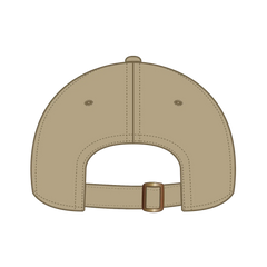 OTTO 18-772 6 Panel Low Profile Dad Cap - Khaki