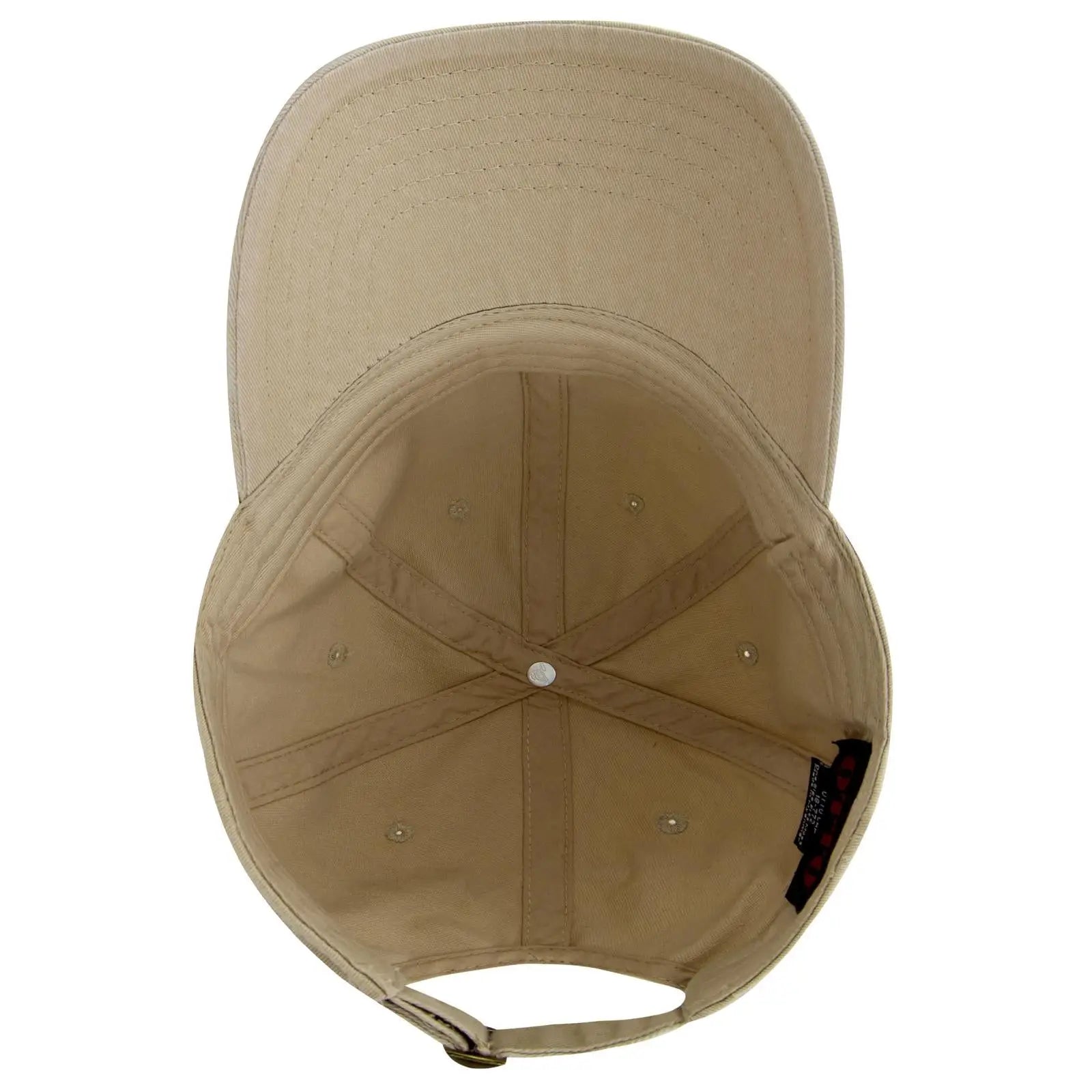 OTTO 18-772 6 Panel Low Profile Dad Cap - Khaki