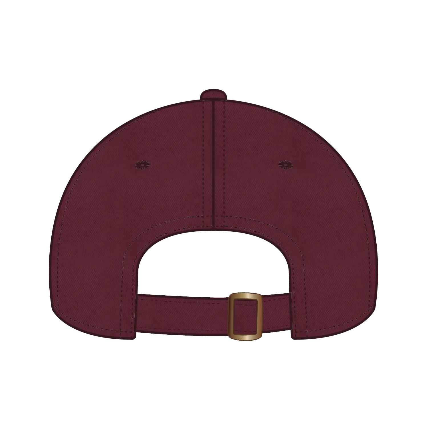 OTTO 18-772 6 Panel Low Profile Dad Cap - Maroon - Maroon / 6 1/2’’ - 7 5/8’’
