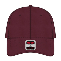 OTTO 18-772 6 Panel Low Profile Dad Cap - Maroon - Maroon / 6 1/2’’ - 7 5/8’’