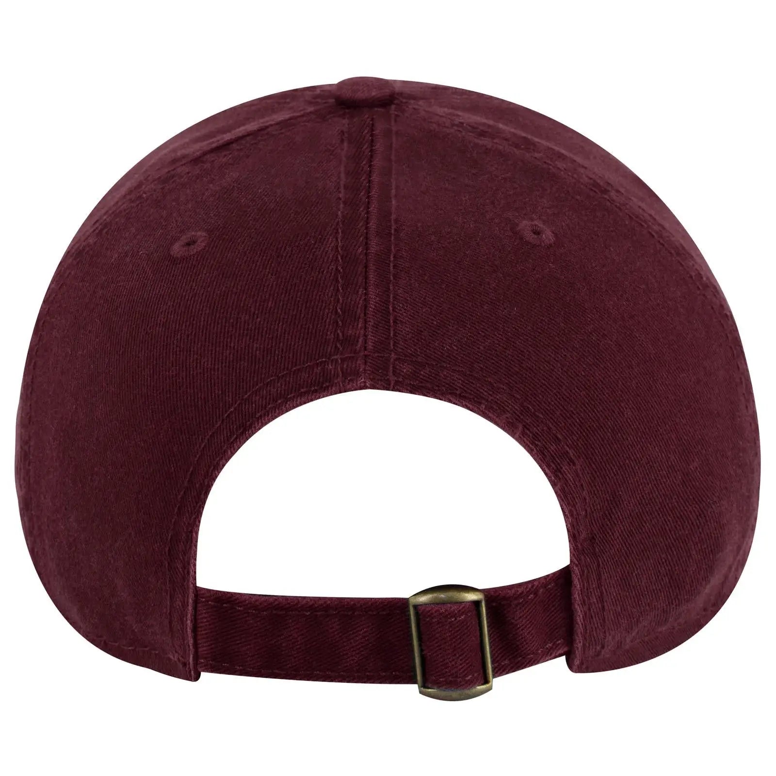 OTTO 18-772 6 Panel Low Profile Dad Cap - Maroon - Maroon / 6 1/2’’ - 7 5/8’’